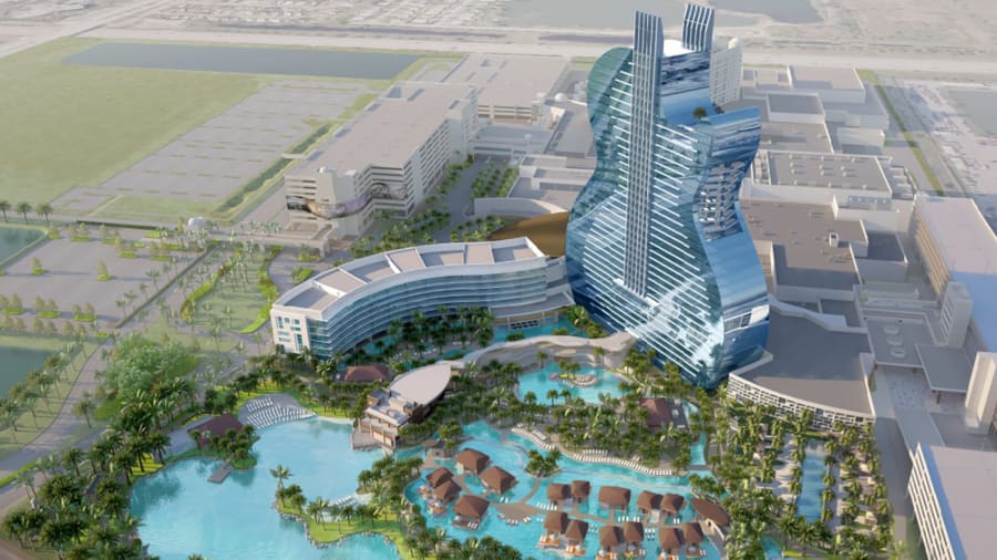 Sneak peek at the world's first guitar-shaped hotel